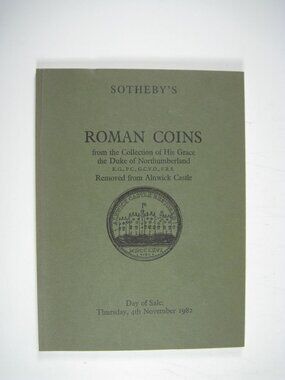 Roman Coins Auction Catalogue Sothebys 1982 Duke Of Northumberland